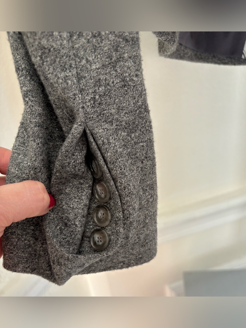 Loft Grey Tailored Single-Button Jacket - Picture 5 of 7
